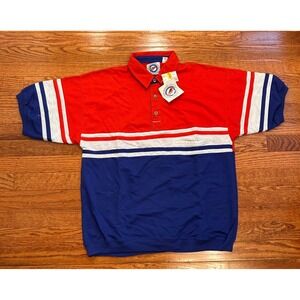 New Vintage Greenline International Colorblock Polo Shirt Mens Medium 90s Retro‎